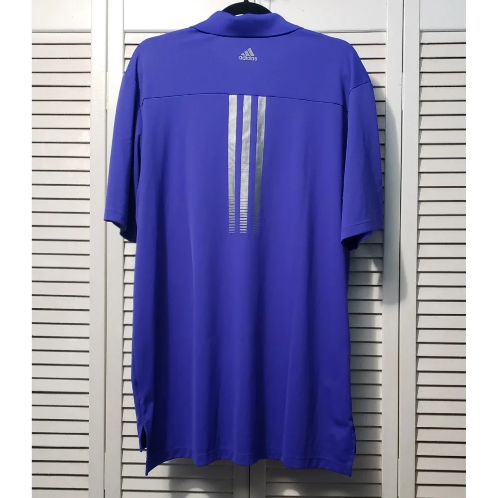 Adidas Adizero Golf Polo Men's XL Purple Short Sleeve Performance Active Shirt‎